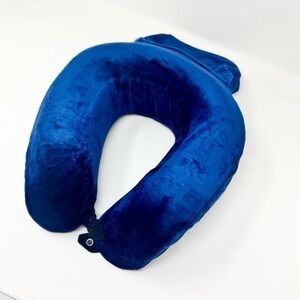 Blue Velvet Travel Neck Pillow